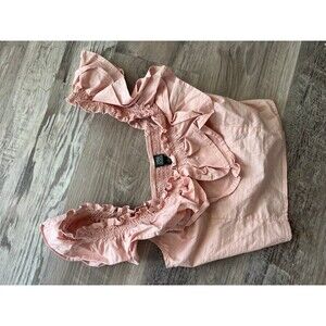 New Wild Fable size S women’s Boho Ruffle Crop Tank Blush Pink Top